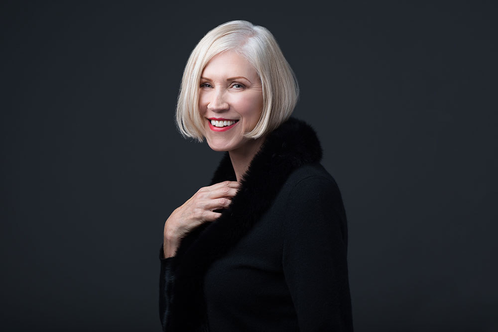 Gorgeous woman with a short blonde bob at L&P Aesthetics