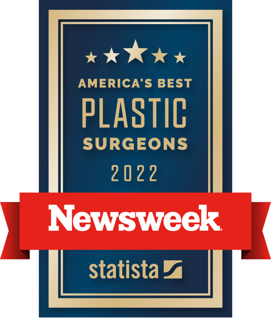 Newsweek Plastic Surgeons Badge for America's best plastic surgeon, Dr. David Lieberman