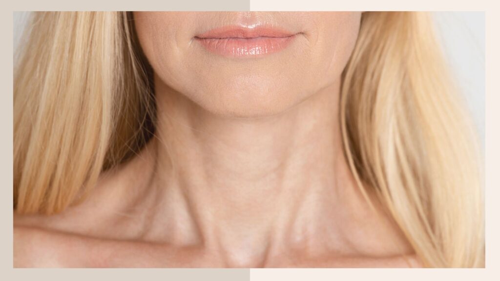 Let's Pause There by The iO Clinic - a woman's lower face and neck